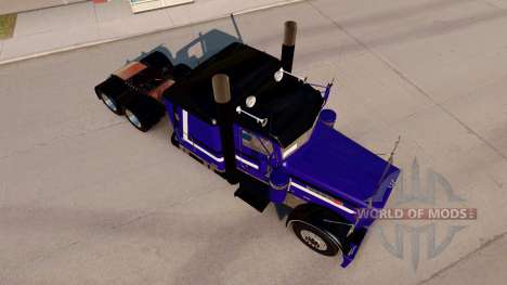 Скин Purple Rain на тягач Peterbilt 389 для American Truck Simulator