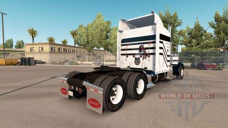 Скин Three stripes на тягач Peterbilt 389 для American Truck Simulator