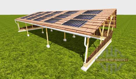 Shelter with solar для Farming Simulator 2015