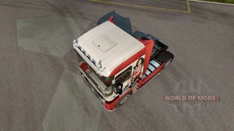Скин Ирина Шейк на тягач Renault Magnum для Euro Truck Simulator 2