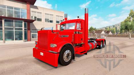 Скин Villager red на тягач Peterbilt 389 для American Truck Simulator