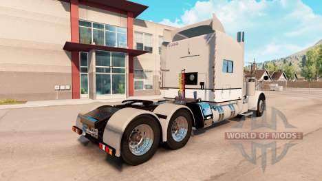 Скин Gray & White на тягач Peterbilt 389 для American Truck Simulator