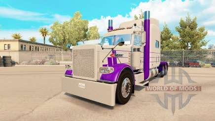 Скин Purple & Gray на тягач Peterbilt 389 для American Truck Simulator