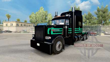 Скин Mint Green & Black на Peterbilt 389 для American Truck Simulator