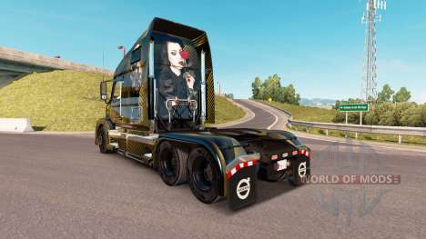 Скин Golden and Black на тягач Volvo VNL 670 для American Truck Simulator