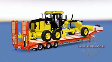 Semitrailer Caterpillar 140M v1.1 для Euro Truck Simulator 2