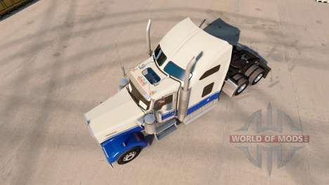 Скин Blue and Gray на тягач Kenworth W900 для American Truck Simulator