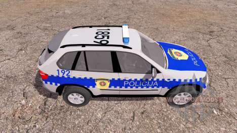 BMW X5 4.8i (E70) serbian police для Farming Simulator 2013