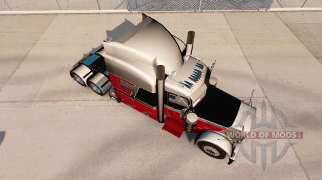 Скин GP custom на тягач Peterbilt 389 для American Truck Simulator