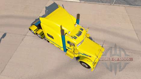 Скин Blue streak на тягач Peterbilt 389 для American Truck Simulator