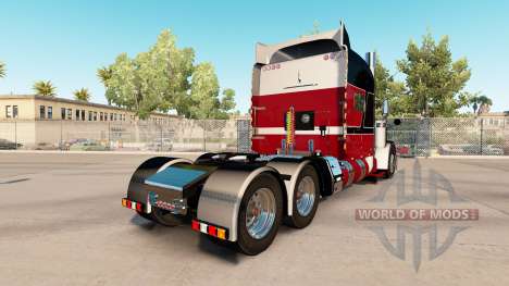 Скин GP custom на тягач Peterbilt 389 для American Truck Simulator