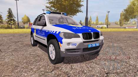 BMW X5 4.8i (E70) serbian police для Farming Simulator 2013