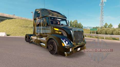 Скин Golden and Black на тягач Volvo VNL 670 для American Truck Simulator