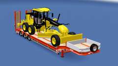 Semitrailer Caterpillar 140M v1.1 для Euro Truck Simulator 2