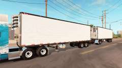 Double refrigerated trailer Great Dane для American Truck Simulator