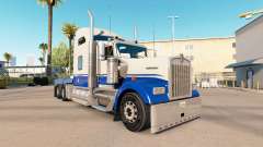 Скин Blue and Gray на тягач Kenworth W900 для American Truck Simulator