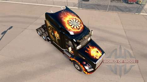Скин Life us a gamble на тягач Peterbilt 579 для American Truck Simulator