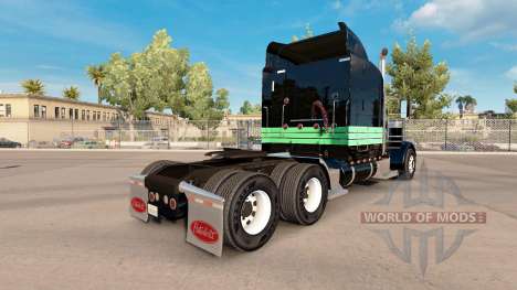 Скин Mint Green and Black на тягач Peterbilt 389 для American Truck Simulator