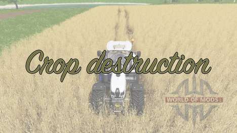 Crop destruction для Farming Simulator 2017