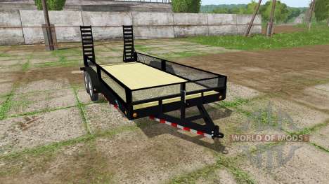 Platform trailer with sides для Farming Simulator 2017