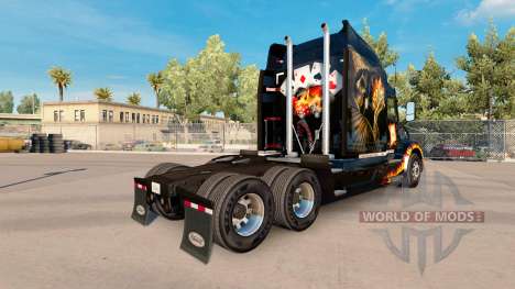 Скин Life us a gamble на тягач Peterbilt 579 для American Truck Simulator