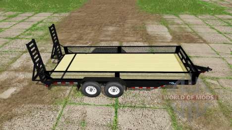 Platform trailer with sides для Farming Simulator 2017