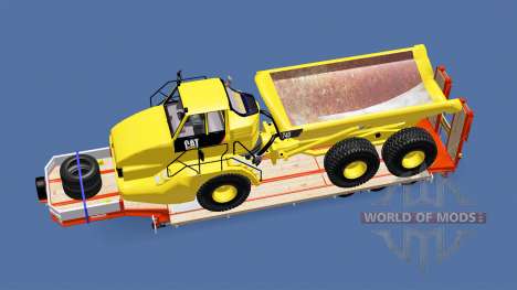 Semitrailer Caterpillar 740 для Euro Truck Simulator 2