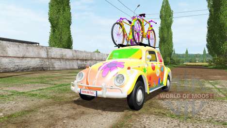 Volkswagen Beetle 1966 peace and love v2.0 для Farming Simulator 2017