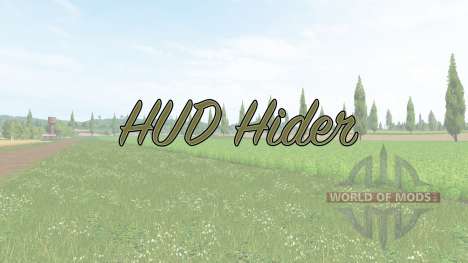 HUD Hider v1.15 для Farming Simulator 2017