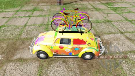 Volkswagen Beetle 1966 peace and love v2.0 для Farming Simulator 2017