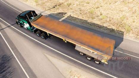 Rusty dumps trailer для American Truck Simulator