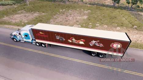 Indian Motorcycles box trailer для American Truck Simulator