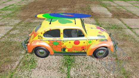 Volkswagen Beetle 1966 peace and love для Farming Simulator 2017