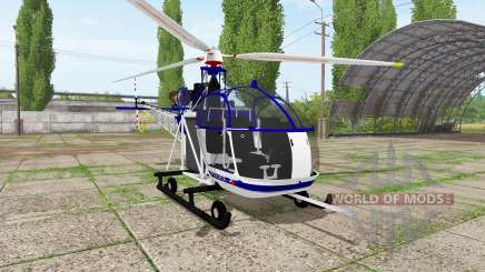 Aerospatiale SE.313B Alouette II police для Farming Simulator 2017