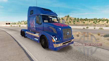 Скин Arizona Wildcats на тягач Volvo VNL 670 для American Truck Simulator