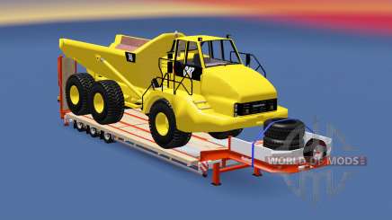 Semitrailer Caterpillar 740 для Euro Truck Simulator 2