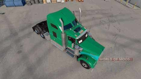 Скин Clay Green на тягач Kenworth W900 для American Truck Simulator