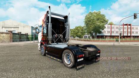 Скин Железный человек на тягач Scania R-series для Euro Truck Simulator 2
