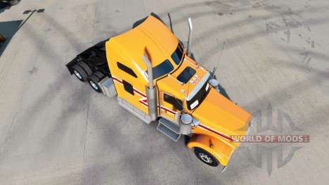 Скин Dust Orange на тягач Kenworth W900 для American Truck Simulator