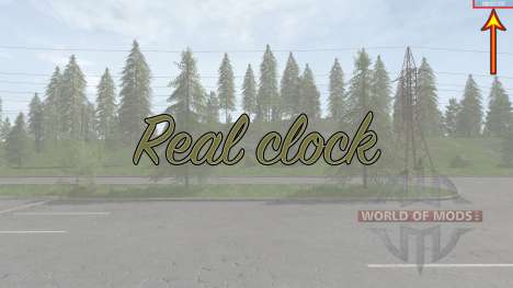 Real clock для Farming Simulator 2017