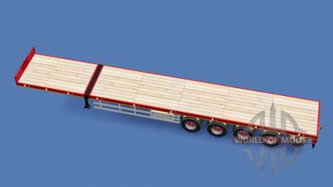 Doll flatbed trailer для Euro Truck Simulator 2