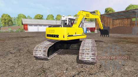 Liebherr A 900 C Litronic crawler для Farming Simulator 2015