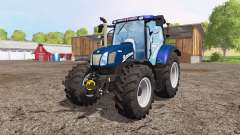 New Holland T6.160 blue power v1.1 для Farming Simulator 2015