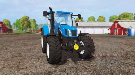 New Holland T6.160 front loader для Farming Simulator 2015