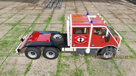 Bremach T-Rex Double Cab marins-pompiers для Farming Simulator 2017