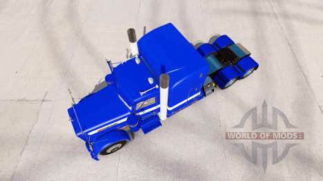 Скин Hard Blue v2.0 на тягач Peterbilt 389 для American Truck Simulator