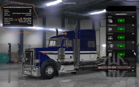 CAT C900 ENGINE AND SOUND PACK v 1.1 (UPDATE) для American Truck Simulator