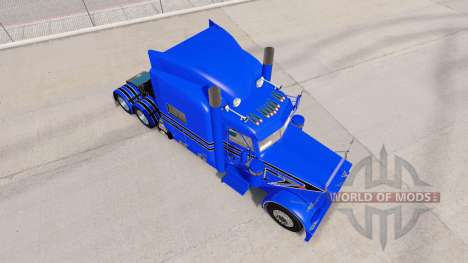 Скин Hard Blue на тягач Peterbilt 389 для American Truck Simulator