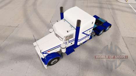 Скин Rollin White на тягач Peterbilt 389 для American Truck Simulator