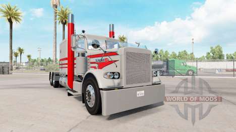 Скин Grey & Red на тягач Peterbilt 389 для American Truck Simulator